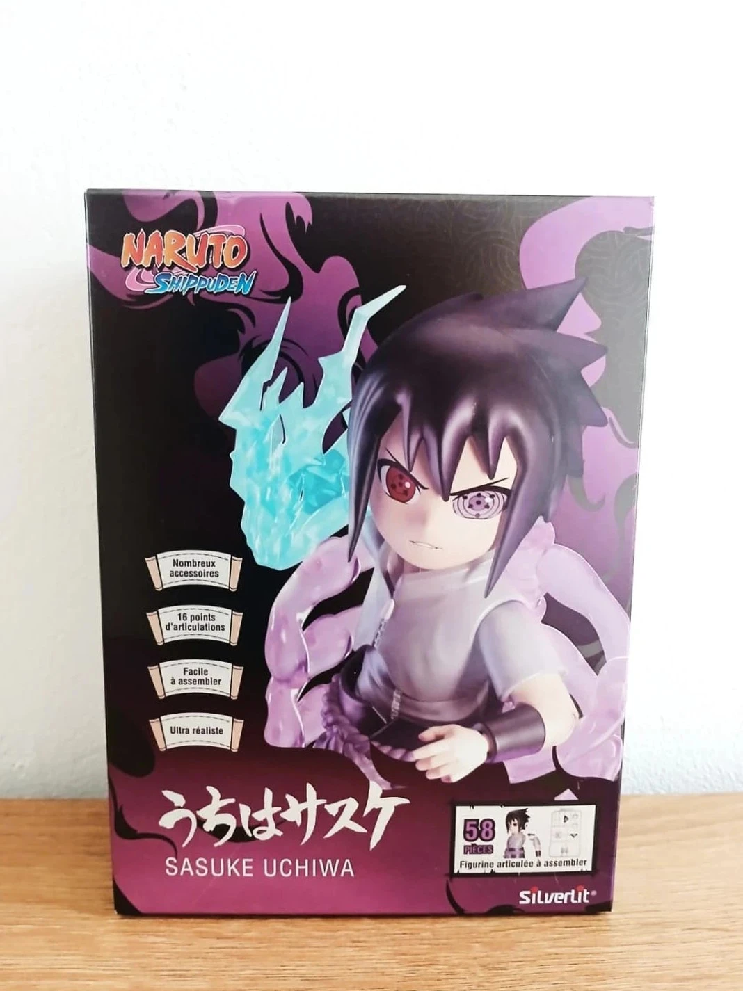Figurine 12cm Silverlit Hero Builder Naruto Sasuke Uchiwa à construire